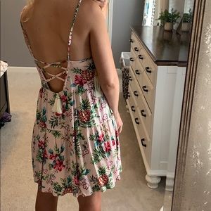 NWT Ocean Drive Pink Floral Print Dress. Small